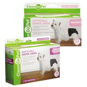 "Disposible Dog Diaper Wraps" by Clean Go Pet