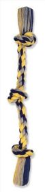 Mammoth Pet Products Cotton Blend 3-Knot Rope Tug Dog Toy