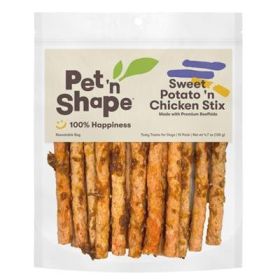 Pet' n Shape Sweet Potato Chicken Stix "Dog Treat"