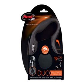 "Dog Leash" by Flexi Classic Duo Cord Black