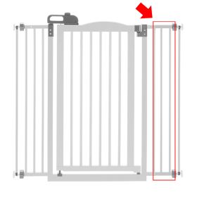 Tall One-Touch Pet Gate II Extension in White