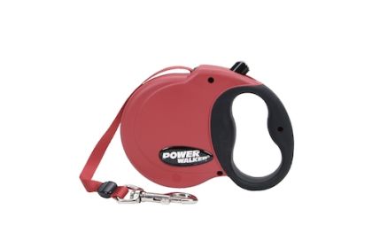 "Dog Walking Retractable Leash Red" by Power Walker (size-5: X-Small)