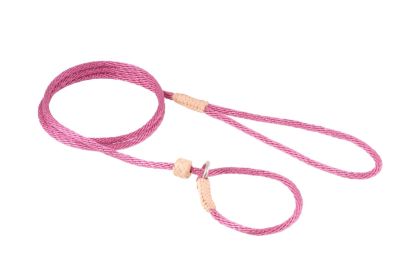 "Nylon Slip Lead With Stopper" by Alvalley LLC for Dog's - Wild Rose (Color: Wild Rose: 4 ft x 1/8 in)