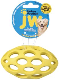 "JW Pet Dog Toy" Hol-ee Football Dog Toy, Color Varies (size 4: Mini)