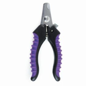 Master Grooming Tools "Ergonomic Pro Dog Nail Clipper" (Color: Purple: Small)