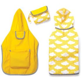 Zack & Zoey Pet Reversible Pocket Raincoat (Color: Yellow X-Small)