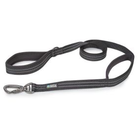 Guardian Gear Dog Reflective Double-Handle Leashes (Color: Black)