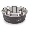 "ProSelect" Espresso Stainless Steel Goodie Dog Bowls