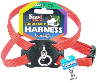 Size Right Nylon Adjustable Dog Harness by "Coastal Pet" (Size-3: Small - (Girth Size 18"-24"))