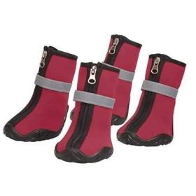 Zack & Zoey® "ThermaPet Neoprene Dog Boots" (size 4: XXS - Red)