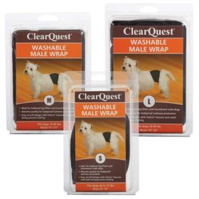 "Washable Male Wraps" by Clear Quest™ (size-5: Medium)