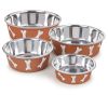 ProSelect Copper Stainless Steel Goodie Dog Bowls